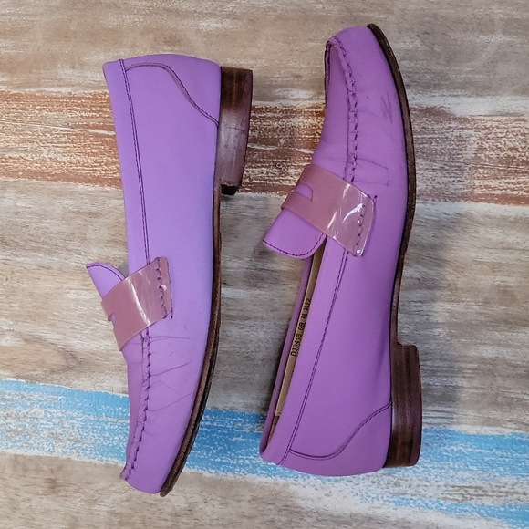 Cole Haan Aster Purple Monroe Penny Loafers Size 6 - Picture 10 of 13